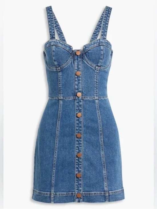 Alice + Olivia Dresses & Skirts - Alice + Olivia Blue Denim Jeans with Black Lining